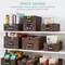 Best Choice Products Set of 4 16x12in Woven Water Hyacinth Pantry Baskets w/ Chalkboard Label, Chalk Marker